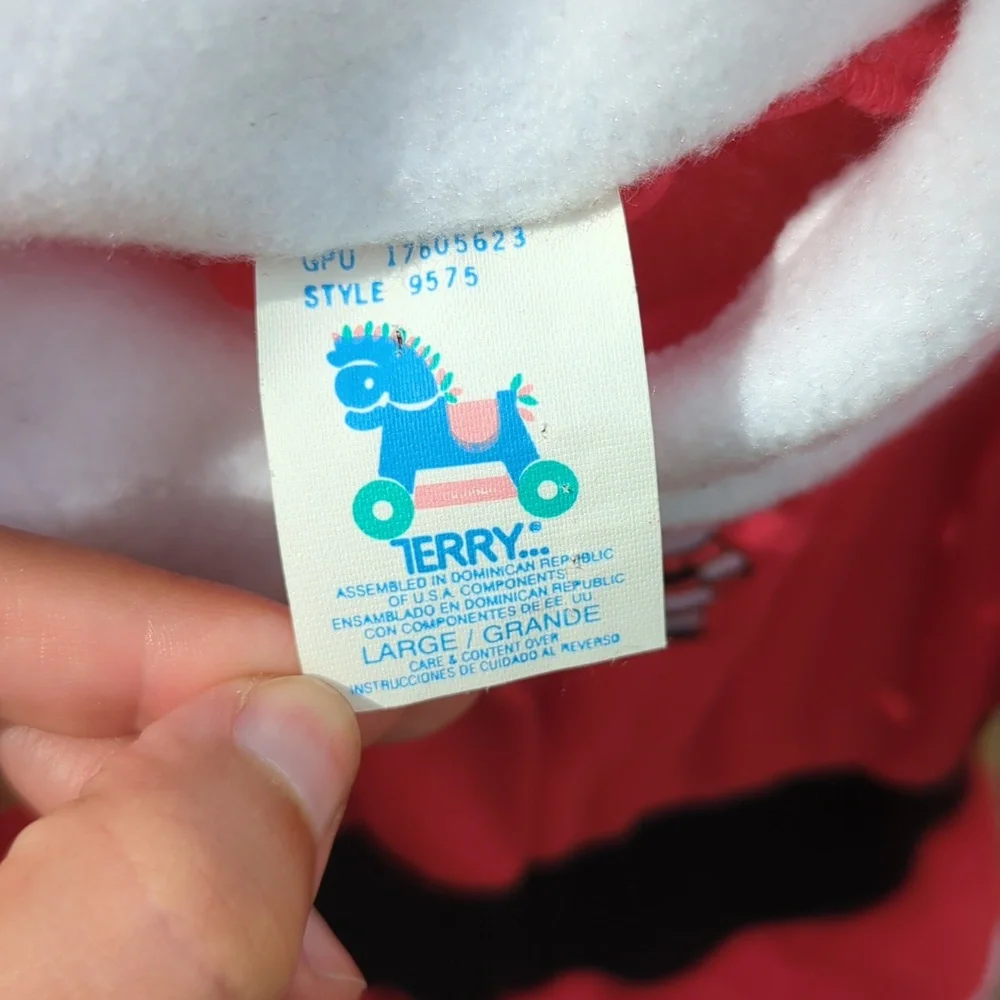 Vintage Santa Costume with‎ Hat Size 6-12M